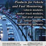 Products for Real Time Vehicle GPS monitoring and Vehicle Fuel Monitoring