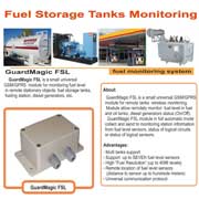 GSM-GPRS module for fuel storage tanks (including diesel generator tanks) remote monitoring.  Support up to 7 tanks.